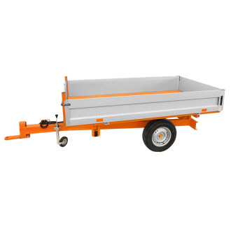 Vlečka s osvetlením premium ALU 2000 kg + sklápanie