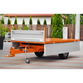 Vlečka s osvetlením premium ALU 2000 kg + sklápanie