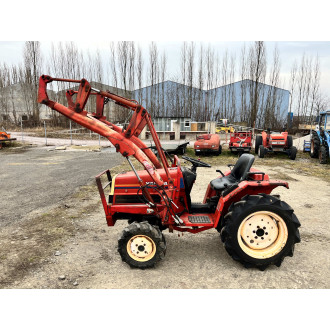 YANMAR F16 s čelným nakladačom a rotavátorom